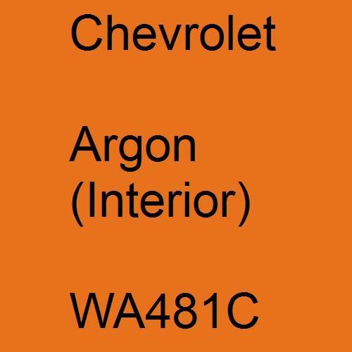 Chevrolet, Argon (Interior), WA481C.